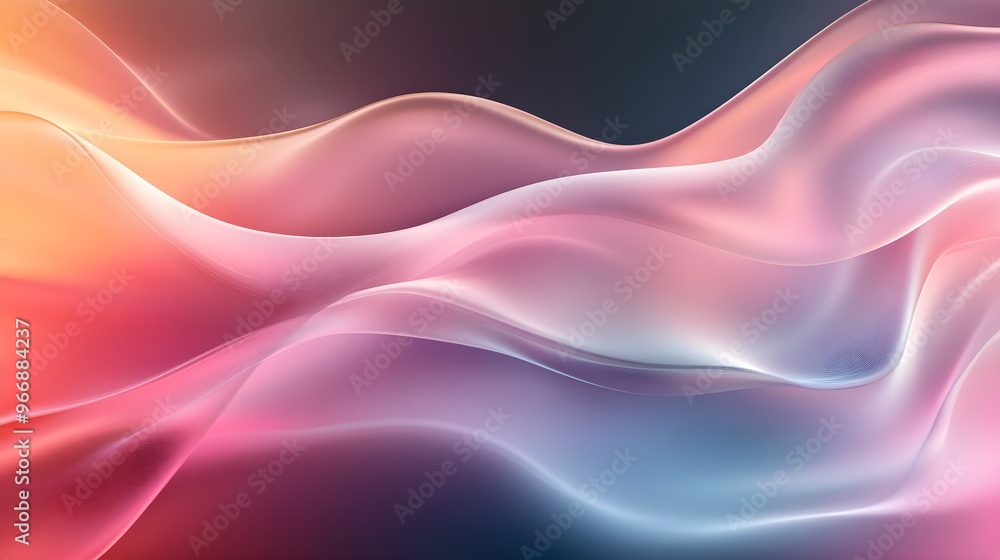 Vibrant abstract shapes in a fluid composition, gently transitioning between colors with soft gradients, evoking a sense of peaceful motion Vibrant abstract shapes in a fluid composition, gently transitioning between colors with soft gradients, evoking a sense of peaceful motion