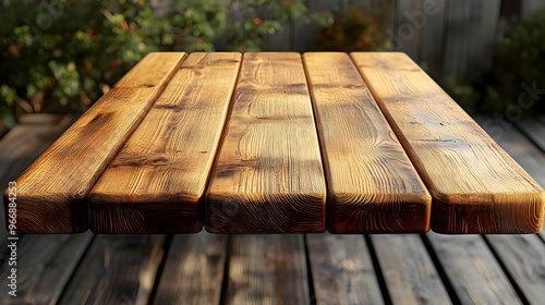 A close-up view of a wooden...