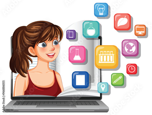 Digital Learning and Education Concept