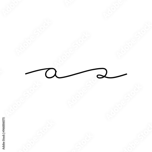 A hand-drawn signature logo design template