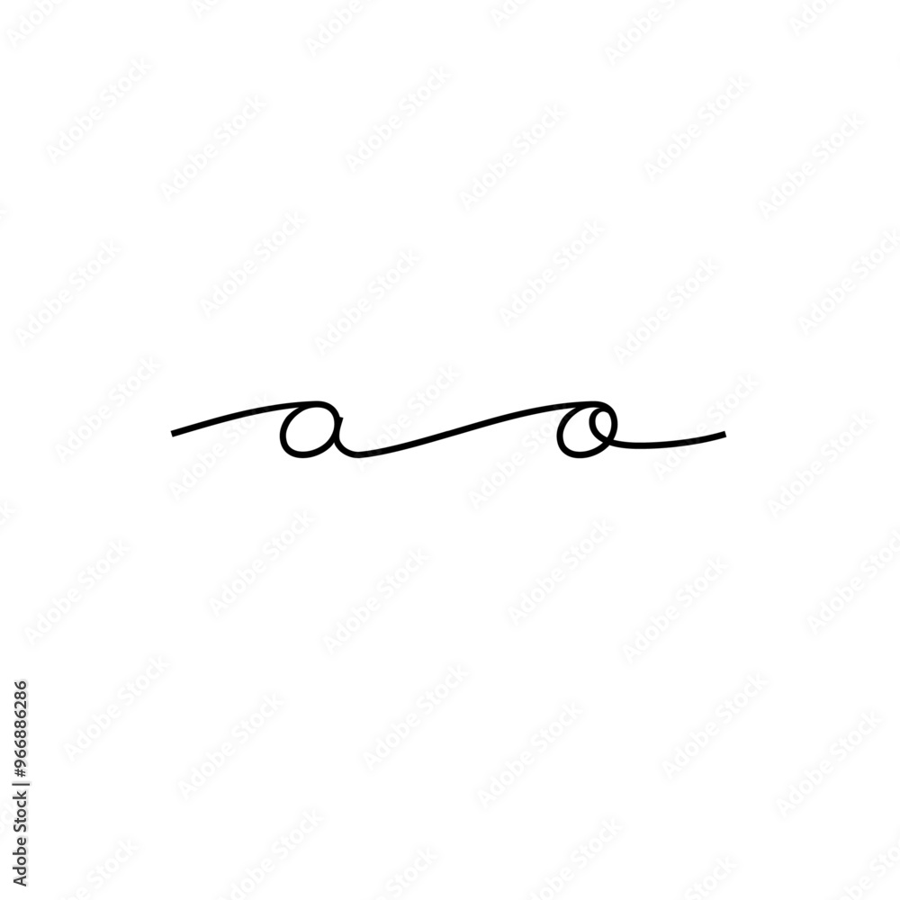 A hand-drawn signature logo design template A hand-drawn signature logo design template