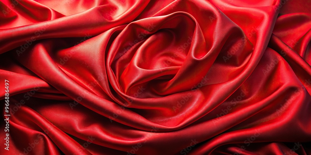 Silk fabric texture on red background Silk fabric texture on red background