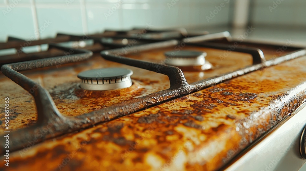 Close Up of Rusty Stovetop Burner Close Up of Rusty Stovetop Burner