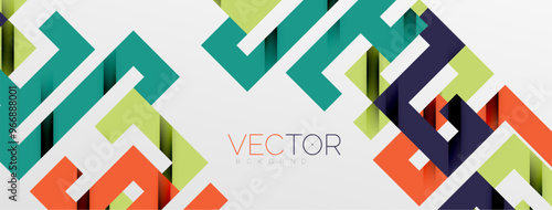 Color bend lines with shadow texture effect. Vector Illustration For Wallpaper, Banner, Background, Card, Book Illustration, landing page