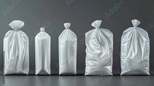 A collection of white plast...