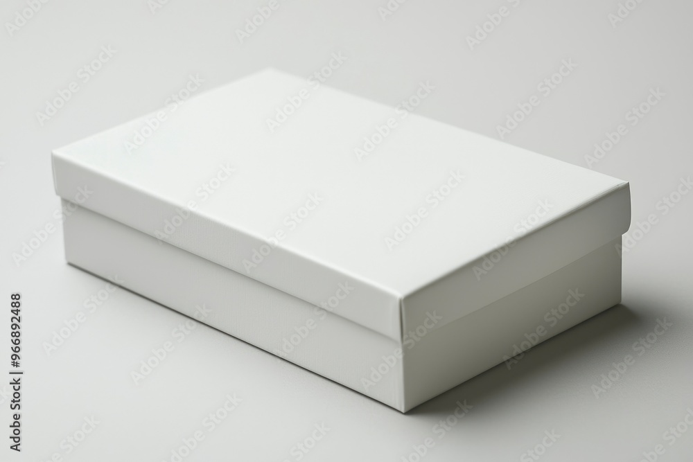White Cardboard Box on a White Surface White Cardboard Box on a White Surface