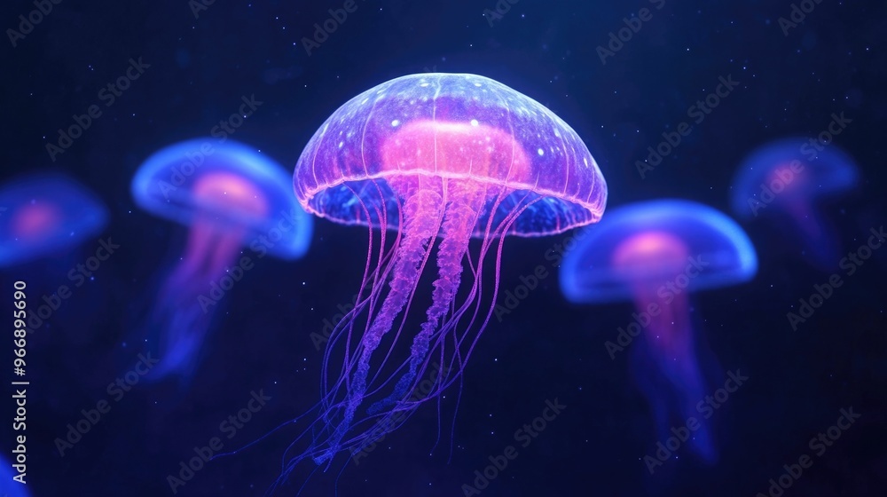 Bioluminescent plankton creating a mesmerizing and ethereal glow in the mysterious night sea illuminating the underwater landscape with a captivating natural phenomenon Bioluminescent plankton creating a mesmerizing and ethereal glow in the mysterious night sea illuminating the underwater landscape with a captivating natural phenomenon