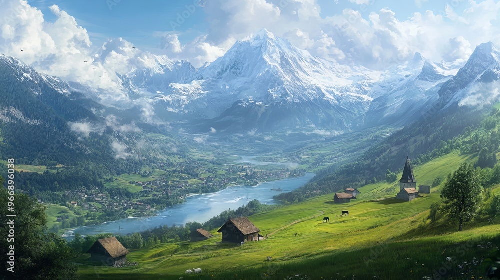 Stunning Swiss landscape Stunning Swiss landscape