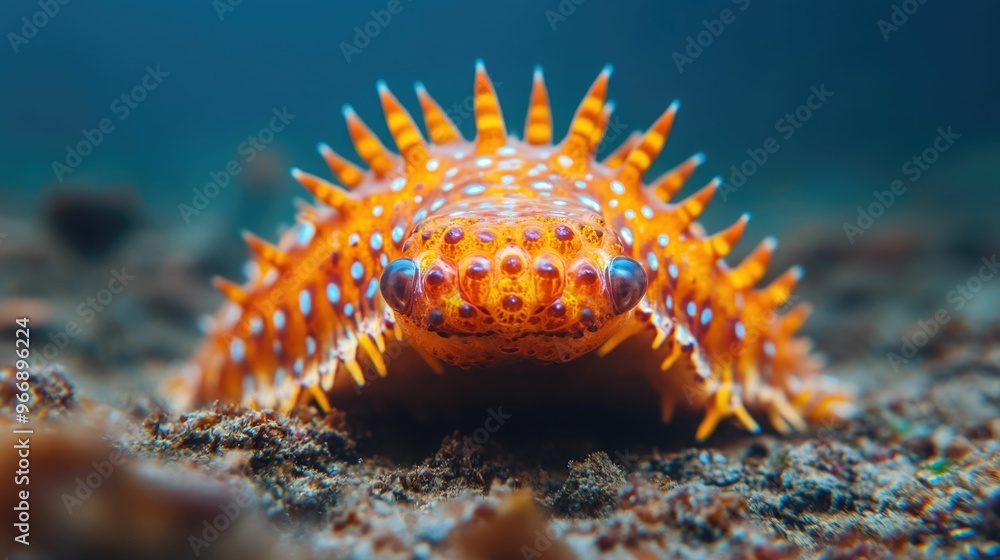 Captivating Closeup of a Resilient Sea Cucumber in Its Underwater ...