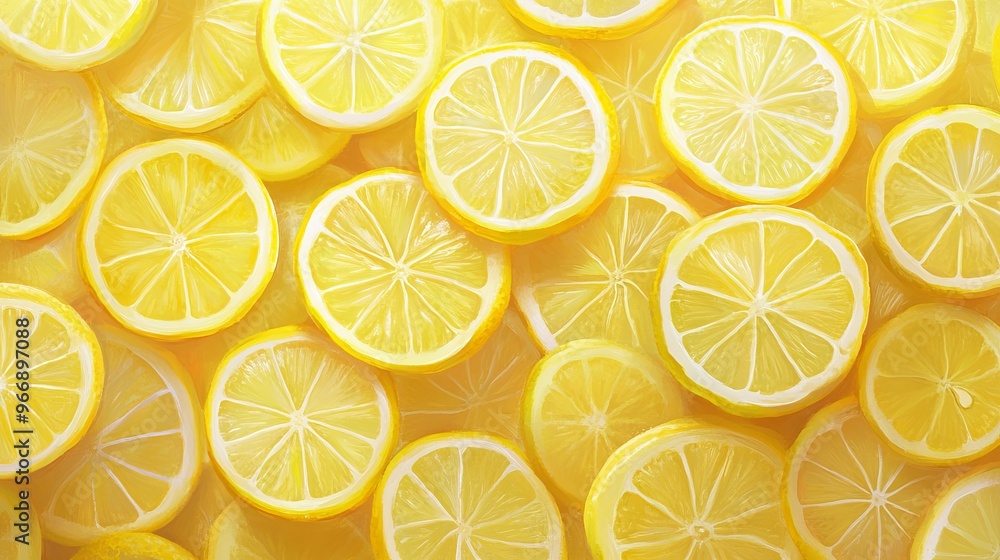 Background featuring a pile of sliced lemons Background featuring a pile of sliced lemons