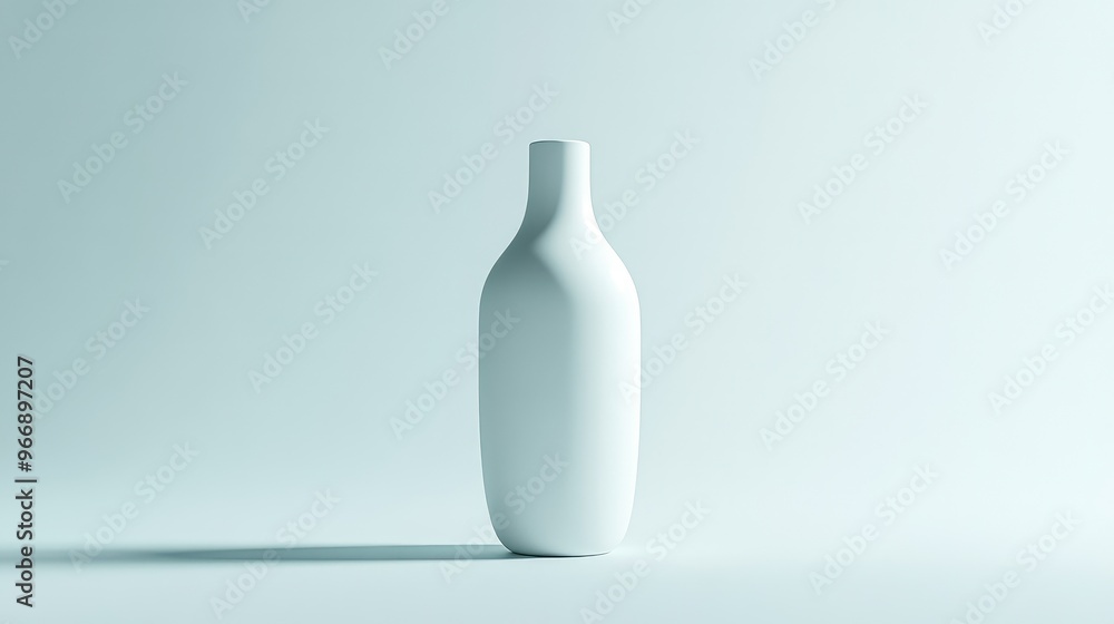Minimalist cosmetic bottle in focus, emphasizing its shape and texture, no branding or people present, highlighting simplicity. Minimalist cosmetic bottle in focus, emphasizing its shape and texture, no branding or people present, highlighting simplicity.