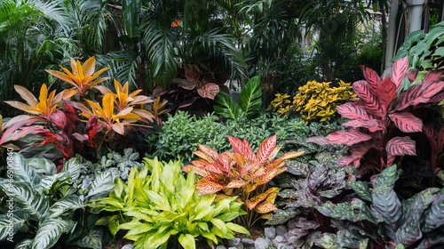 Home garden featuring a variety of ornamental plants