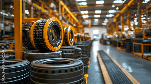 A factory interior showcasi...