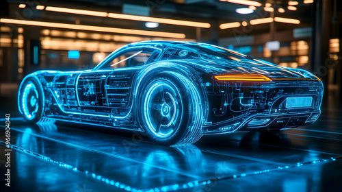 A futuristic car design ill...