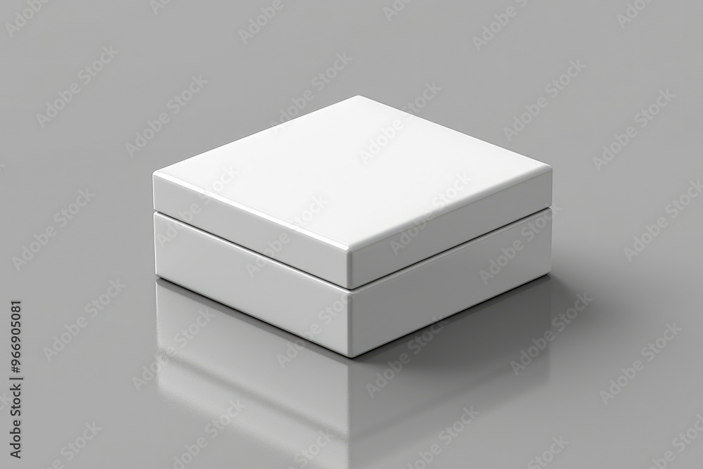 White Square Box on a Gray Background White Square Box on a Gray Background