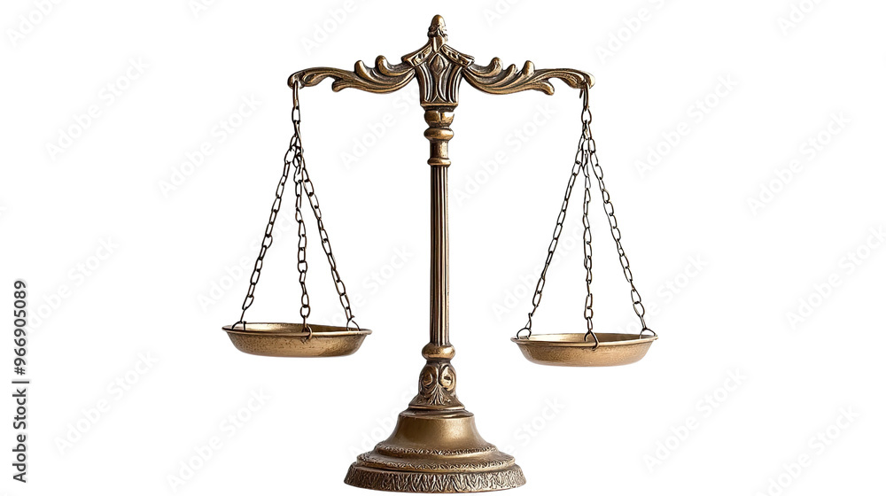Scales of justice on a transparent background Scales of justice on a transparent background