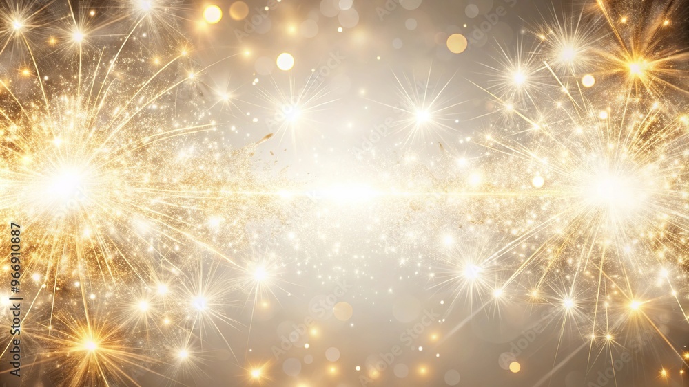 Sparks floating in white background Sparks floating in white background