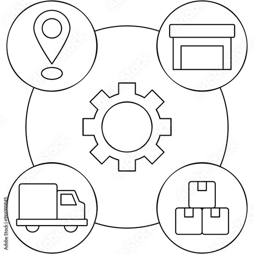 Supply Chain Icon