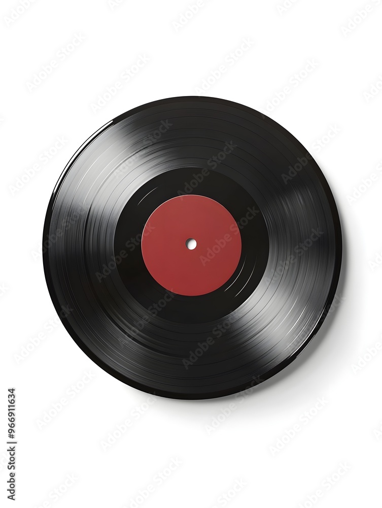 Retro-style vinyl record album mockup with customizable sleeve and label, isolated on a clean white background, perfect for music promotion and design Retro-style vinyl record album mockup with customizable sleeve and label, isolated on a clean white background, perfect for music promotion and design