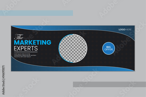 Unique The marketing experts Facebook cover design