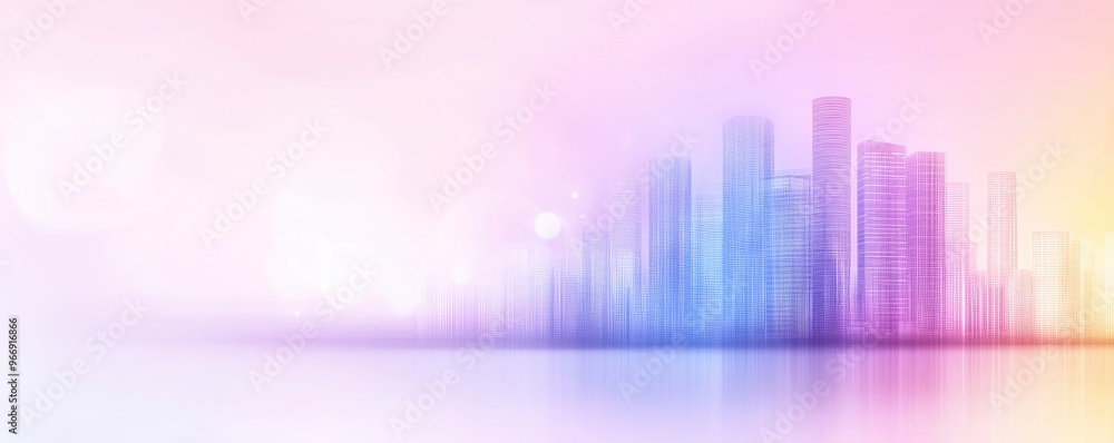 modern abstract corporate background with double exposure of the cityscape modern abstract corporate background with double exposure of the cityscape