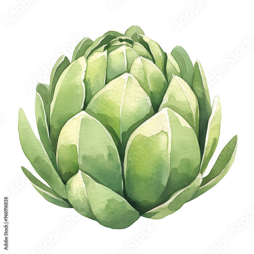 artichock illustration watercolor