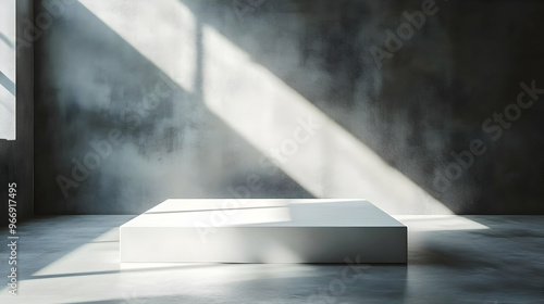 A minimalist interior space...