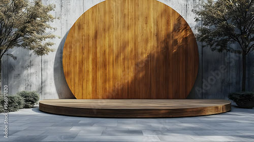 A minimalist stage design f...