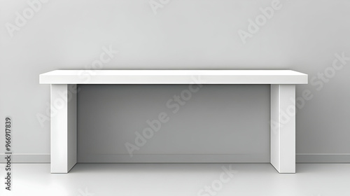 A minimalist white table ag...