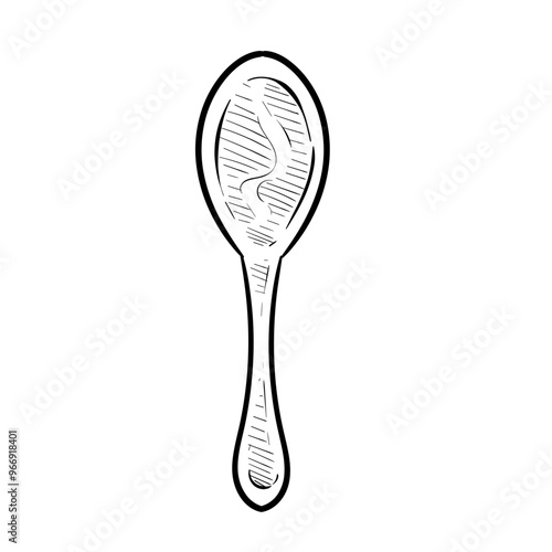 teaspoon handdrawn illustration