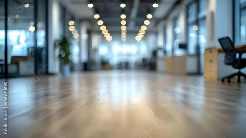 A modern office interior wi...