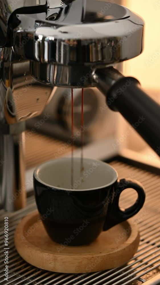4K Brewing the espresso coffee from the machine warm tone.
4K Brewing the espresso coffee from the machine warm tone.