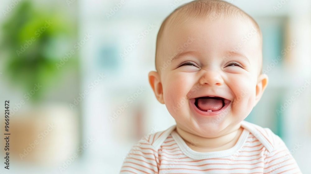 Delightful Giggling of a Joyful Infant Radiating Pure Blissful Innocence Close up portrait of a baby s face expressing infectious laughter and unbridled delight Delightful Giggling of a Joyful Infant Radiating Pure Blissful Innocence Close up portrait of a baby s face expressing infectious laughter and unbridled delight