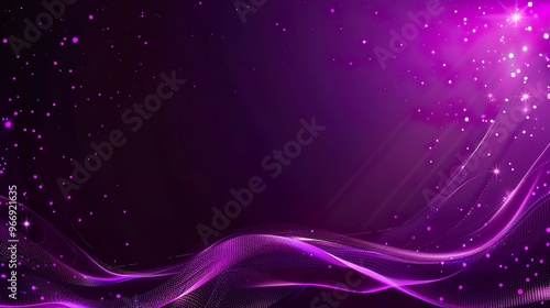 Digital_purple_particles_wave_and_light_abstra