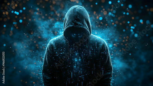 A mysterious figure in a ho...