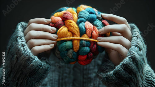 A pair of hands holding a c...