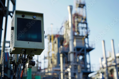 Monitoring noise pollution in industrial areas photo