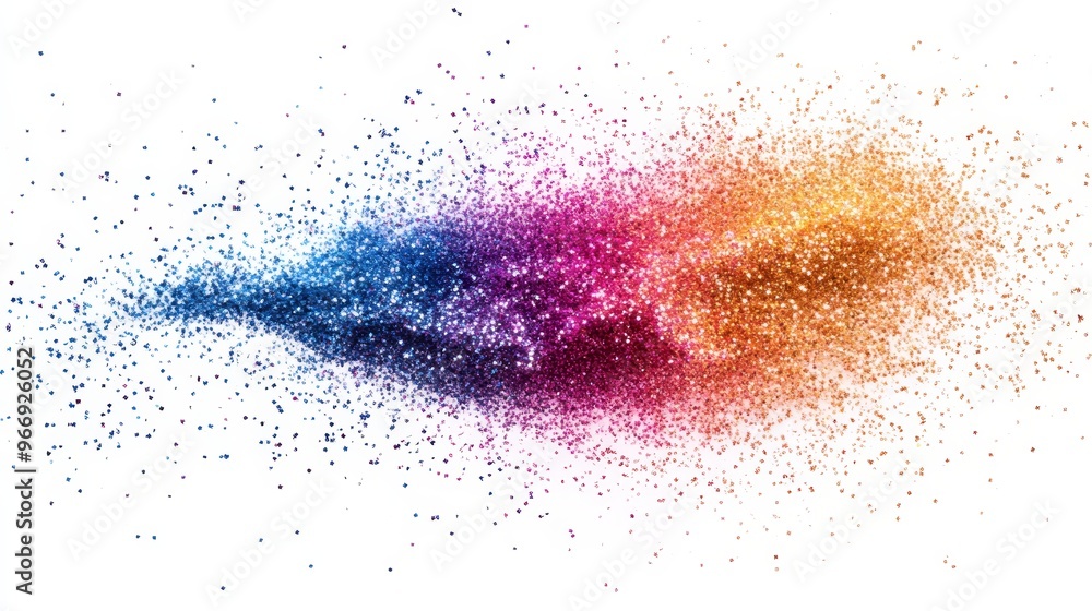 Obraz premium Abstract Glitter Texture Rainbow Colors Sparkling Background