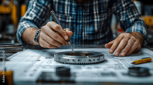 A person meticulously worki...