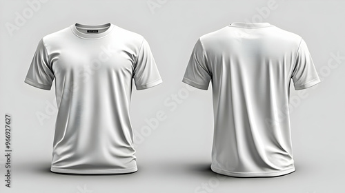 A plain white t-shirt displ...