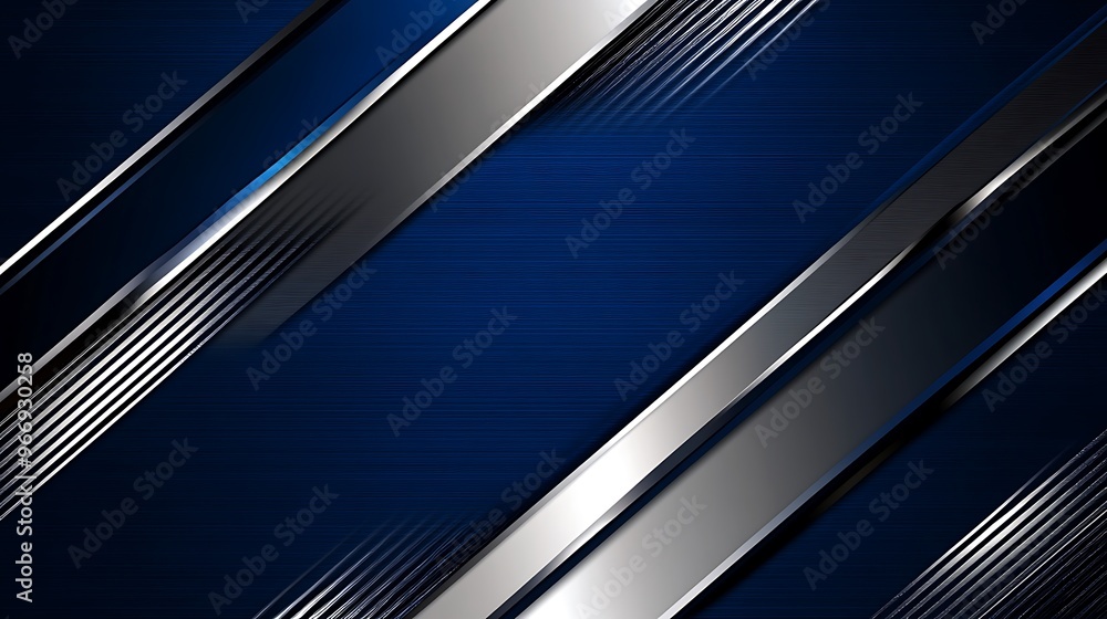 Abstract Diagonal Stripes Pattern with Blue, Silver, and Black Colors Abstract Diagonal Stripes Pattern with Blue, Silver, and Black Colors
