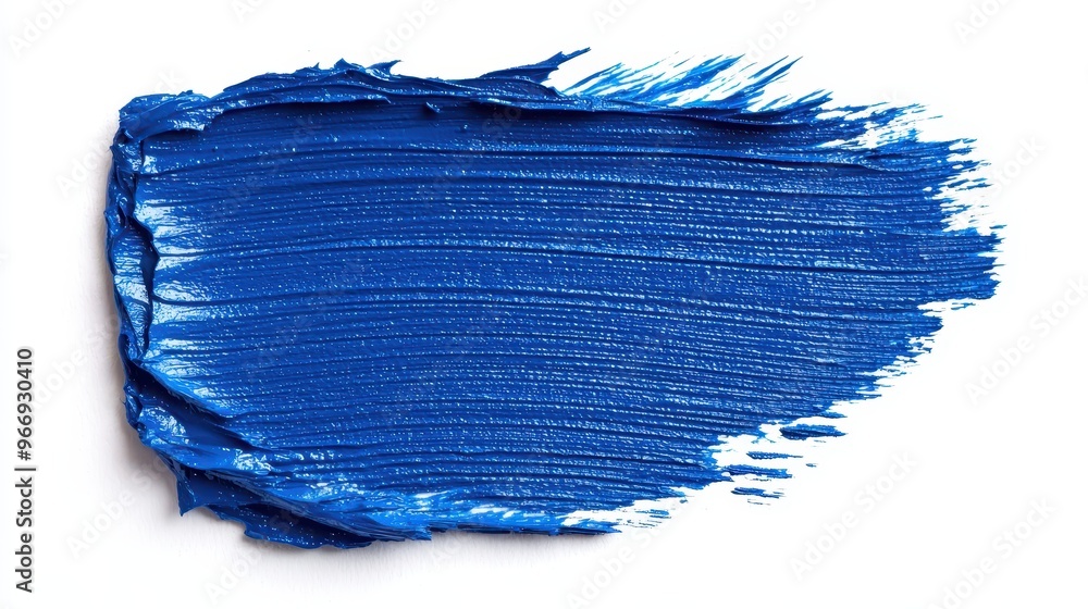 Fototapeta premium Abstract Blue Paint Stroke Texture Background