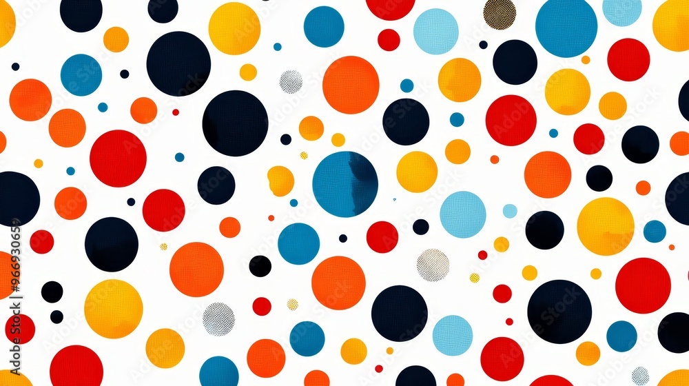 Colorful Polka Dot Pattern Abstract Background Colorful Polka Dot Pattern Abstract Background