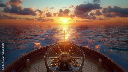 A scenic sunset view from t...