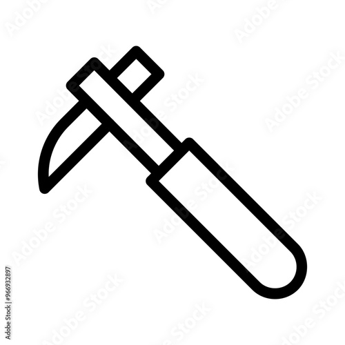 hoe line icon