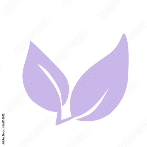 abstract leaf icons natural illustration