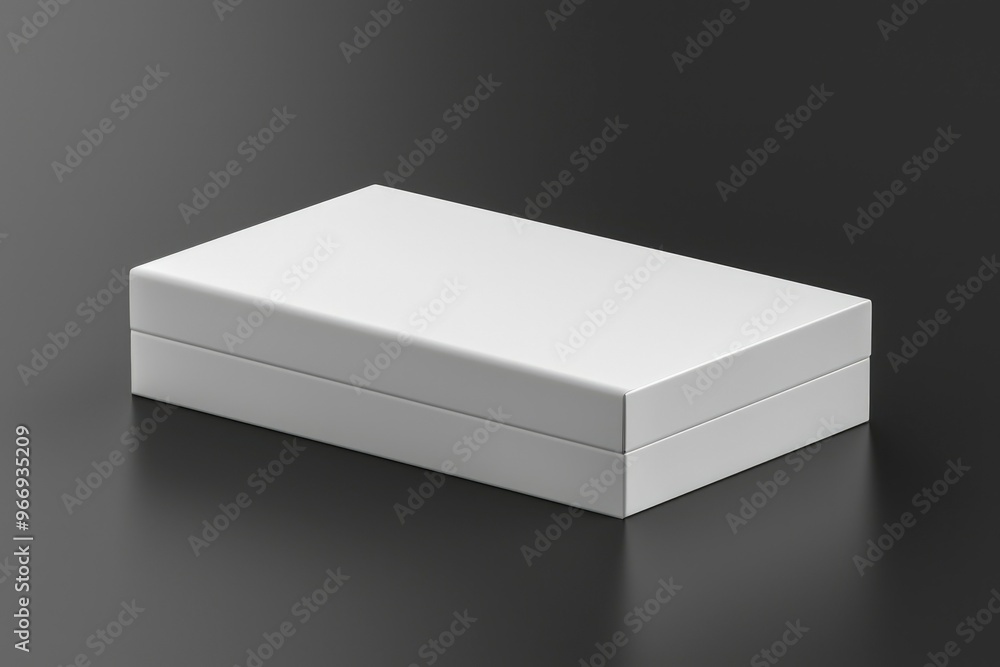 White Box on a Black Background White Box on a Black Background