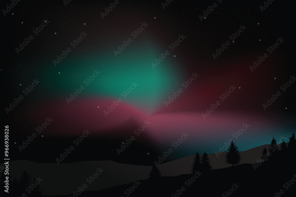 northern vibe wallpaper design vector. This is editable vector file northern vibe wallpaper design vector. This is editable vector file