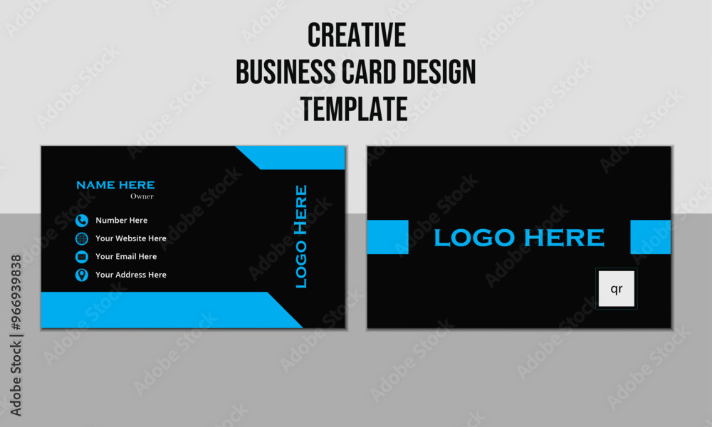 Fototapeta premium Minimal Individual Business Card Layout