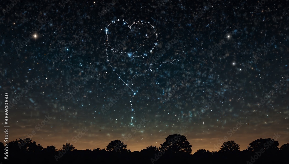 Naklejka premium starry night sky